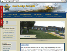 Tablet Screenshot of deerlodgeschools.org